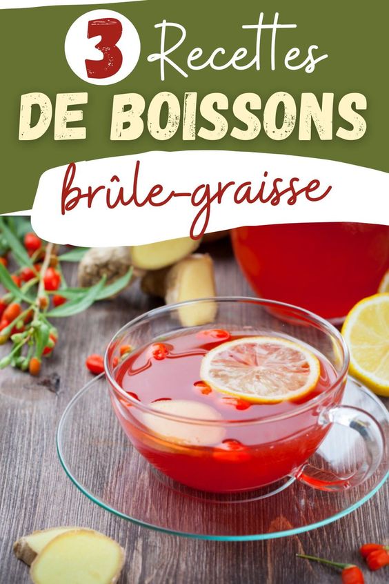 3 recettes de boissons brûle-graisse