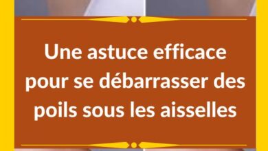 Une astuce efficace pour se débarrasser des poils sous les aisselles