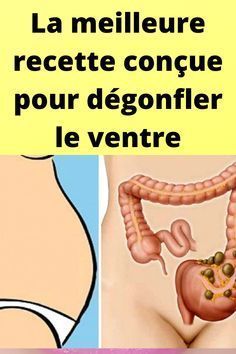 La meilleure recette conçue pour dégonfler le ventre