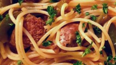 Spaghetti aux merguez version one pot pasta