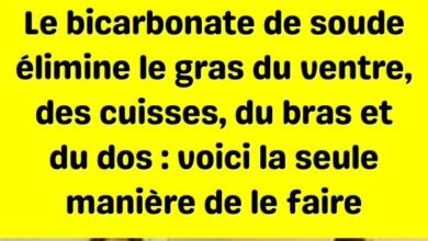 Le bicarbonate de soude élimine le gras du ventre, des cuisses, du bras et du dos