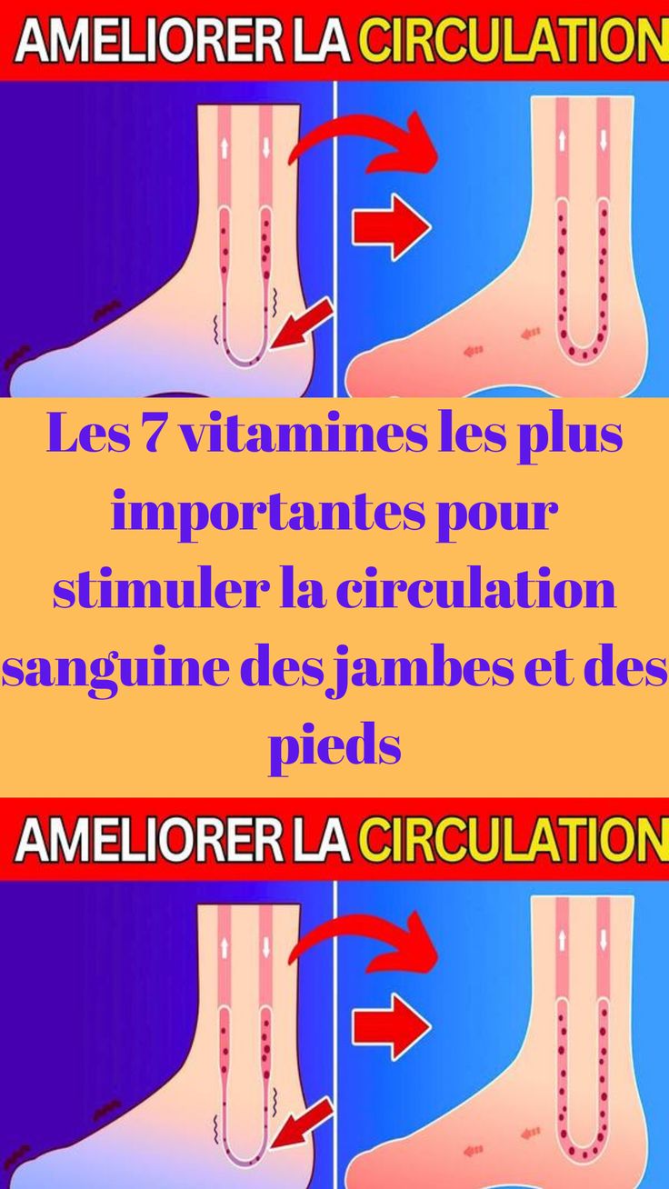 Les 7 vitamines les plus importantes pour stimuler la circulation sanguine des jambes et des pieds