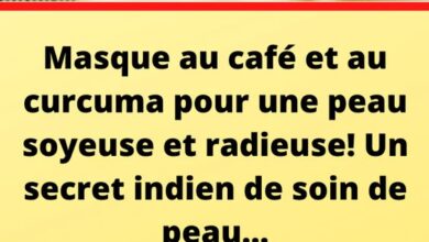 Masque au café et au curcuma pour une peau soyeuse et radieuse! Un secret indien de soin de peau…