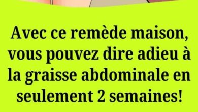 Avec ce remède maison, vous pouvez dire adieu à la graisse abdominale en seulement 2 semaines!