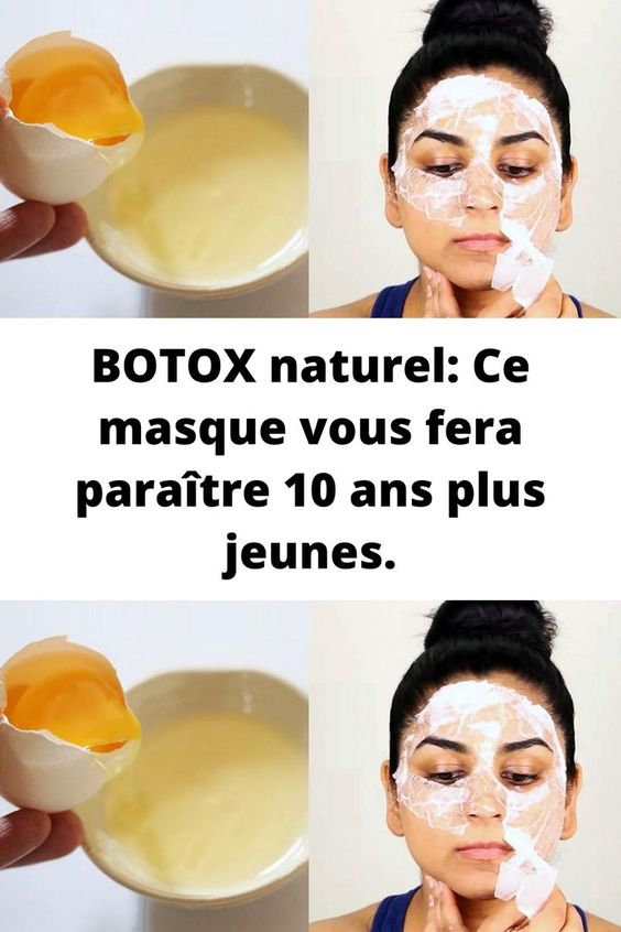 BOTOX naturel: Ce masque vous fera paraître 10 ans plus jeunes.