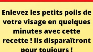 Enlevez les petits poils de votre visage en quelques minutes avec cette recette ! Ils disparaîtront pour toujours !