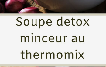 Soupe detox minceur au thermomix - delicesetplats