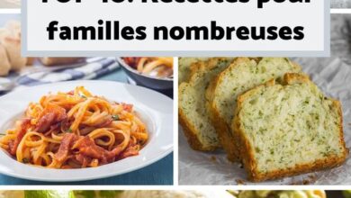 TOP 10 Recettes faciles et rapides pour familles nombreuses