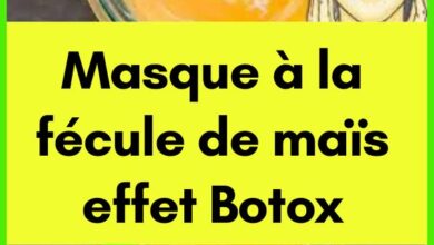 Masque à la fécule de maïs effet Botox