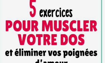 5 exercices pour muscler votre dos et éliminer vos poignées d’amour