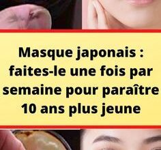 Masque japonais : faites-le une fois par semaine pour paraître 10 ans plus jeune - haustiersos