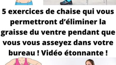 5 exercices de chaise qui vous permettront d’éliminer la graisse du ventre