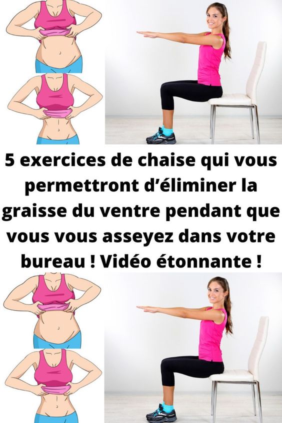 5 exercices de chaise qui vous permettront d’éliminer la graisse du ventre