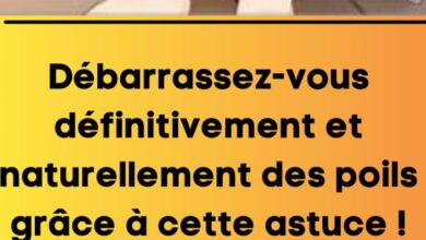 Débarrassez-vous définitivement et naturellement des poils grâce à cette astuce !