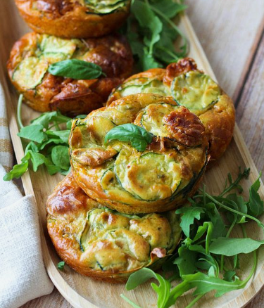 Invisibles aux courgettes, chorizo & chèvre