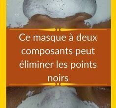 Ce masque à deux composants peut éliminer les points noirs