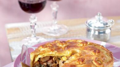 Tourte forestière aux champignons