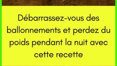 Débarrassez-vous des ballonnements et perdez du poids pendant la nuit avec cette recette