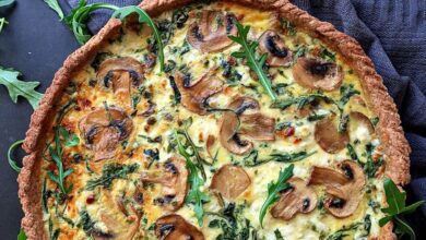 Quiche Champignons roquette | Healthy Flavor I Recette cuisine