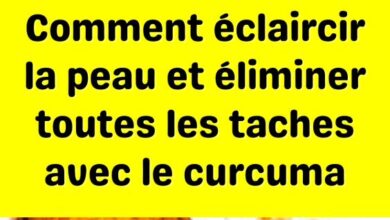 Comment éclaircir la peau et éliminer toutes les taches avec le curcuma