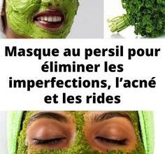 Masque au persil pour éliminer les imperfections, l'acné et les rides