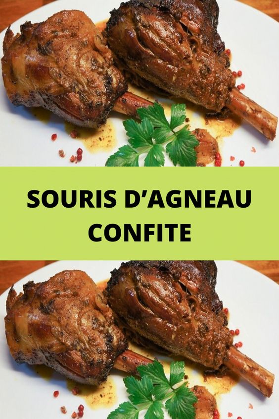 Souris d’agneau confite