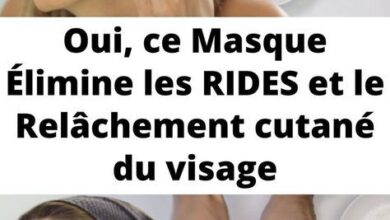 Oui, ce Masque Élimine les RIDES et le Relâchement cutané du visage