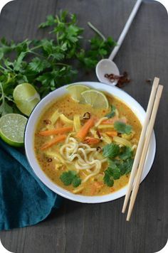 Ramen Thaï au Poulet