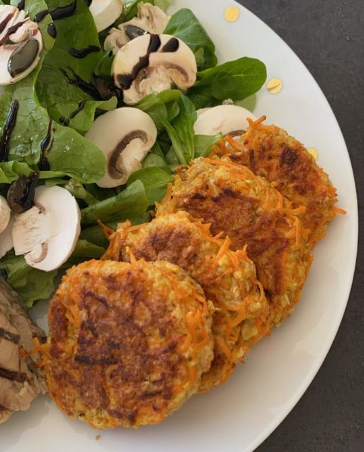 Galettes carottes et flocons d’avoine aux épices douces