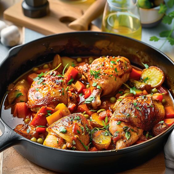 Mijoté de Poulet aux Légumes: Recette Savoureuse