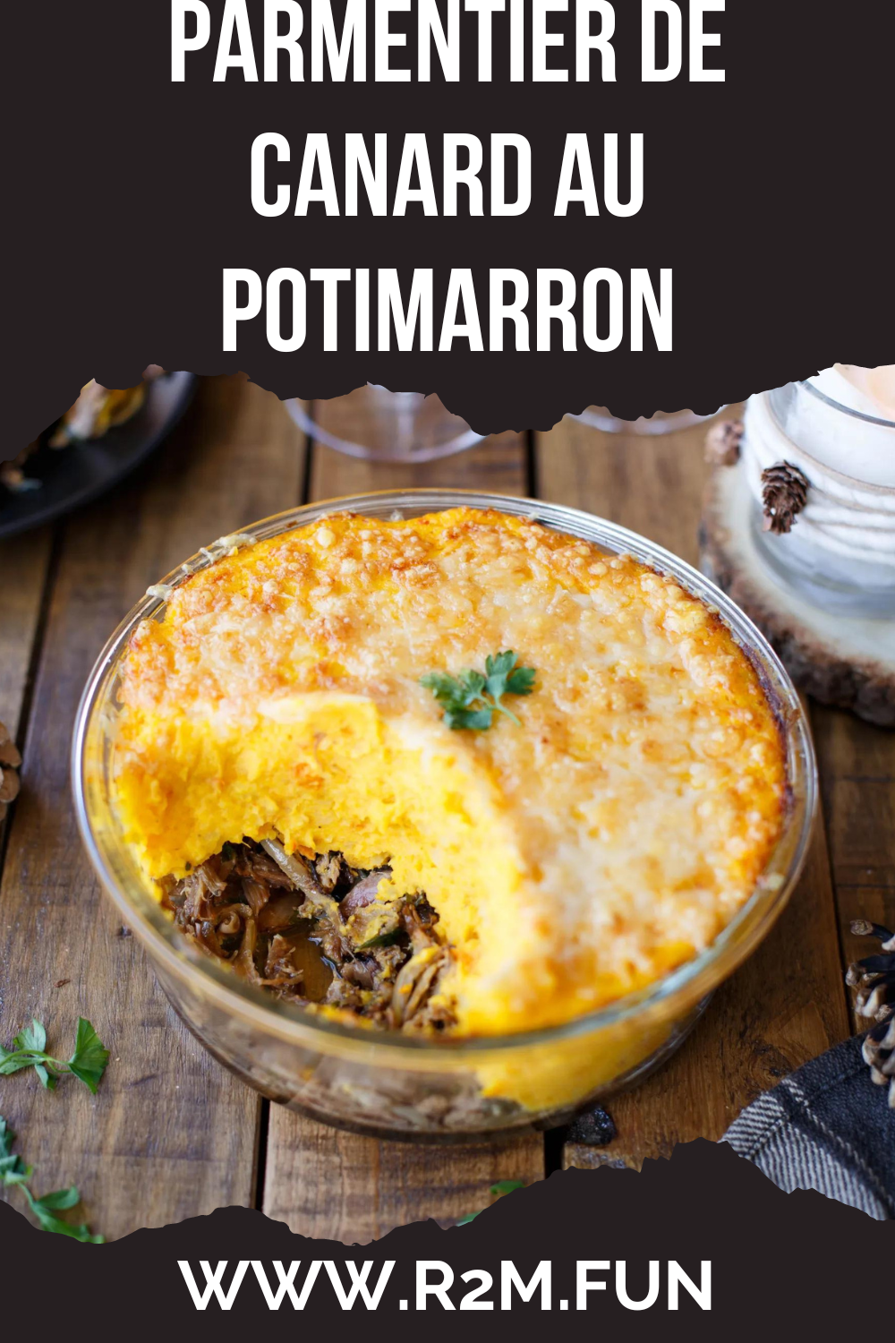 Parmentier de canard au potimarron