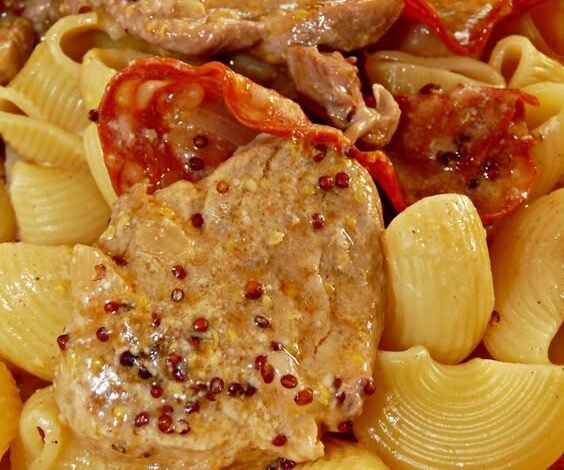 Filet mignon au chorizo et moutarde à l'ancienne