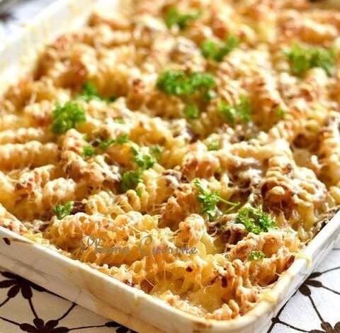 Gratin de pâtes au thon facile
