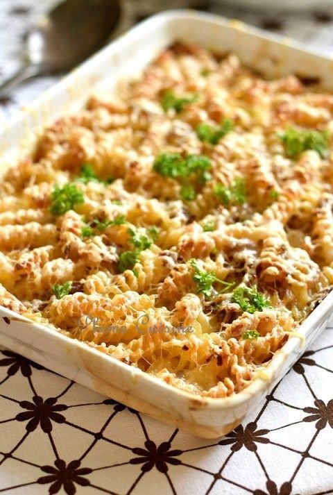 Gratin de pâtes au thon facile