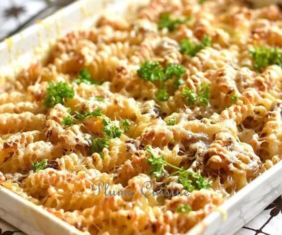 Gratin de pâtes au thon facile