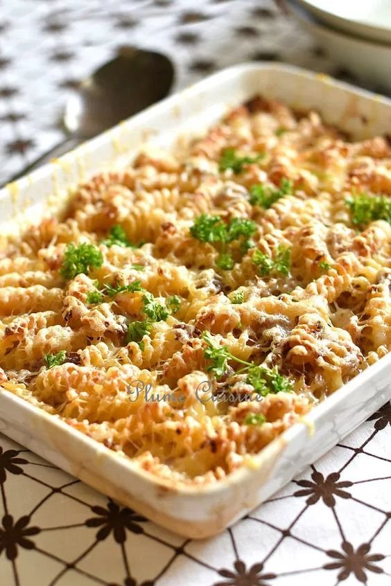 Gratin de pâtes au thon facile