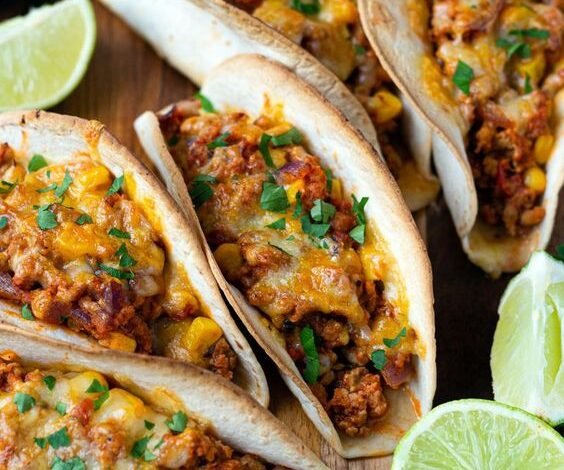 Tacos à la viande hachée