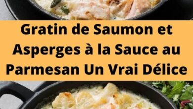 Gratin de Saumon et Asperges à la Sauce au Parmesan Un Vrai Délice