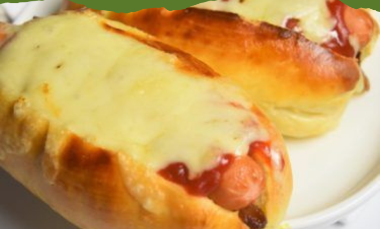 Hot dog gratiné