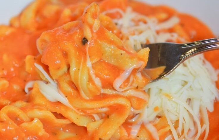 Spaghetti crème tomate maison, comme dans mon enfance!