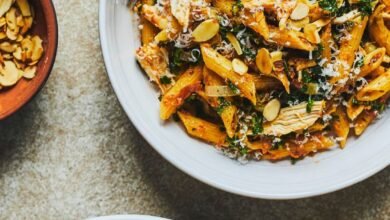 Pâtes au pesto de tomates séchées