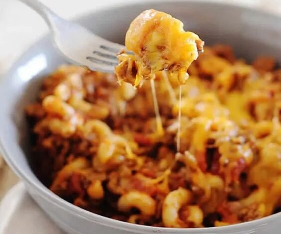 One pot pasta au cheddar et boeuf au cookeo