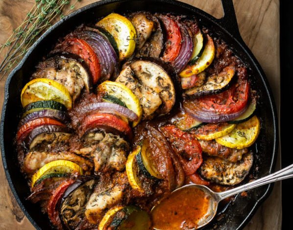 Ratatouille au poulet «one-pot»