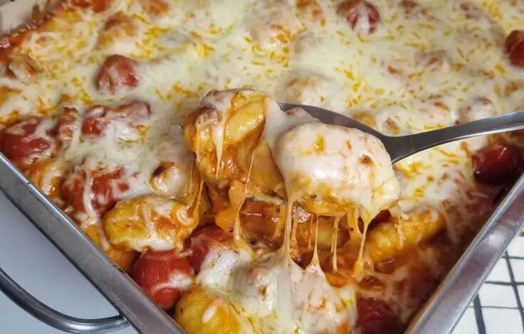 Gnocchi sauce tomate chorizo gratinés
