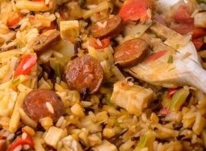 Jambalaya de poulet au chorizo