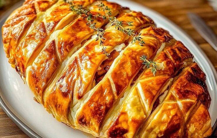 Tourte Tressée au Poulet : Un Plat Réconfortant