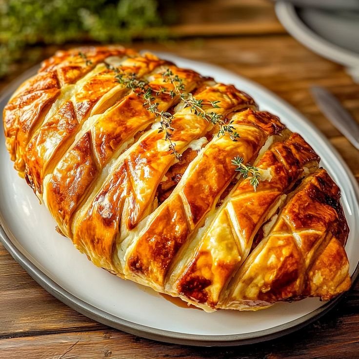 Tourte Tressée au Poulet : Un Plat Réconfortant