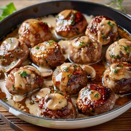 Recette de Boulettes de Viande aux Champignons