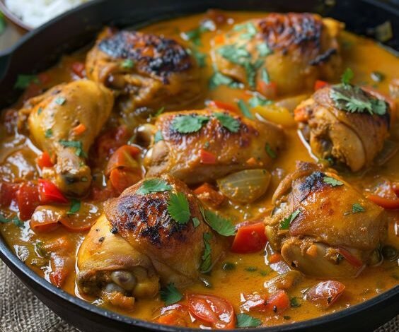 Délice Créole de Poulet au Lait de Coco