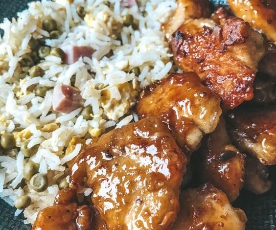 Poulet Croustillant et riz cantonais
